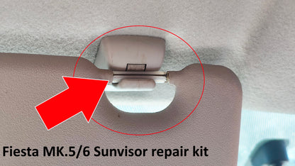 Ford Fiesta Mk.5/6 ST150 Sunvisor repair kit.