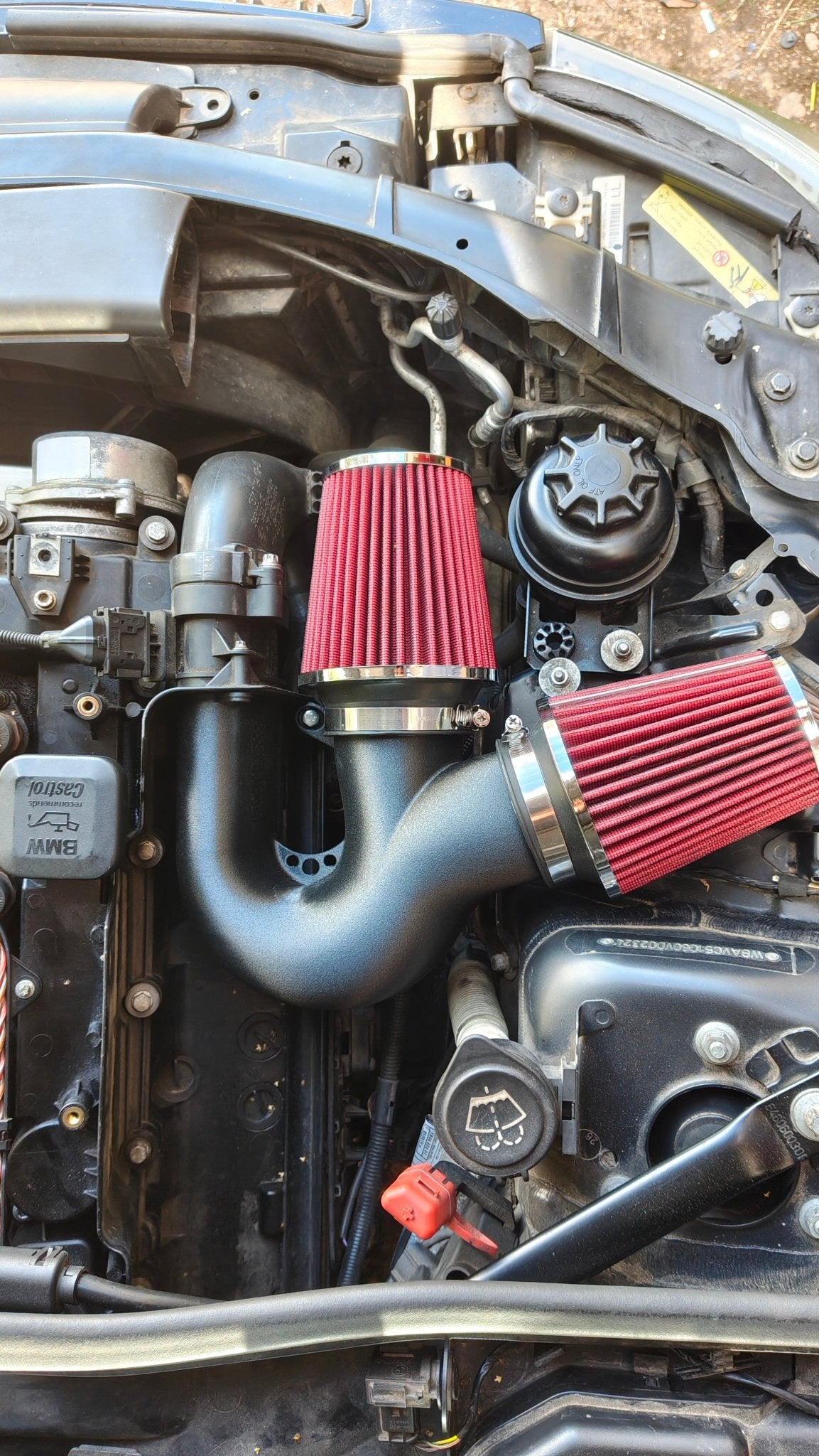 BMW E9x M57 Dual Filter Cold Air Intake Kit - ADHD Motorsport